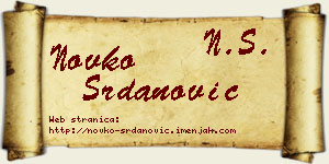 Novko Srdanović vizit kartica